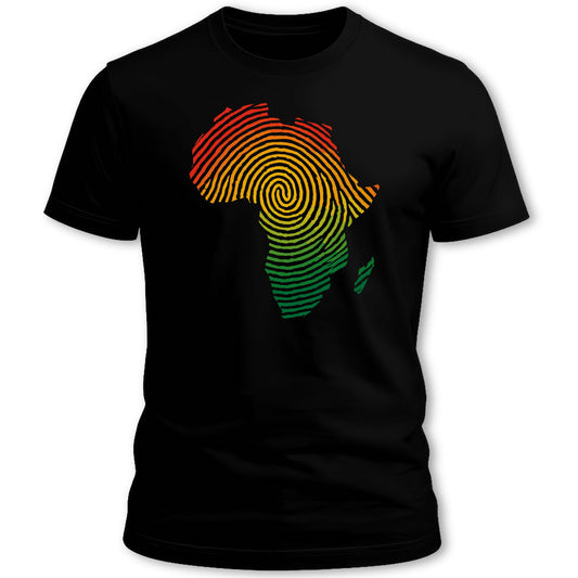 Africa Fingerprint Pattern Graphic T-Shirt product