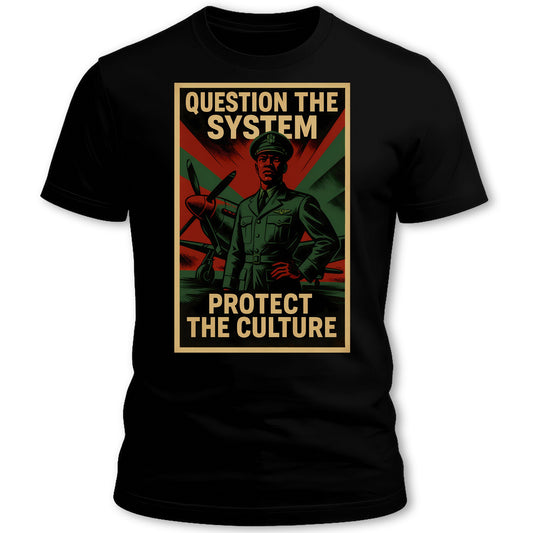 Question System Protect Culture Vintage Look Tee